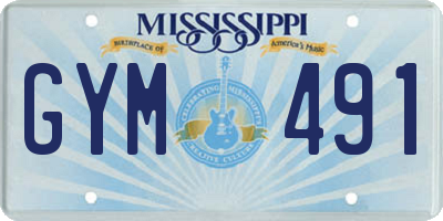 MS license plate GYM491