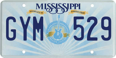 MS license plate GYM529