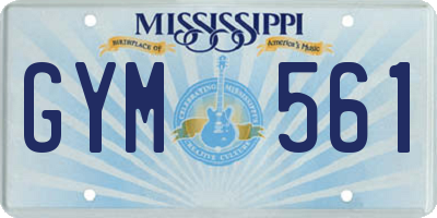 MS license plate GYM561