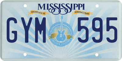MS license plate GYM595