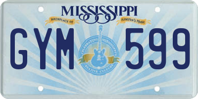 MS license plate GYM599