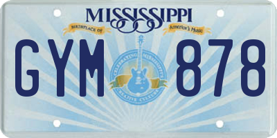 MS license plate GYM878