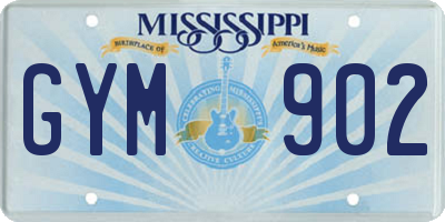 MS license plate GYM902