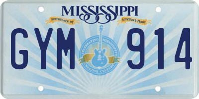 MS license plate GYM914