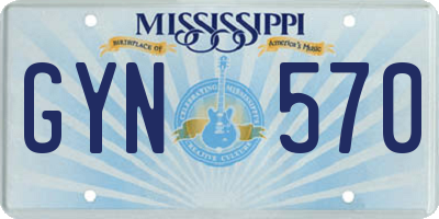 MS license plate GYN570
