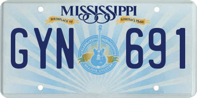 MS license plate GYN691