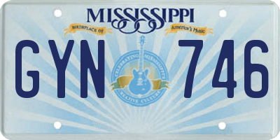 MS license plate GYN746
