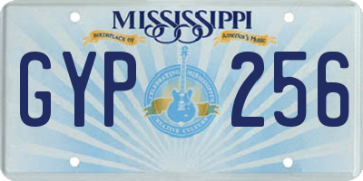 MS license plate GYP256