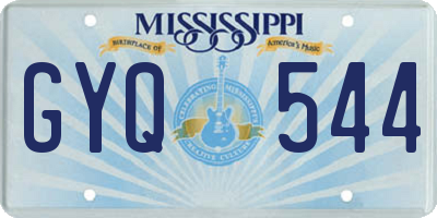MS license plate GYQ544