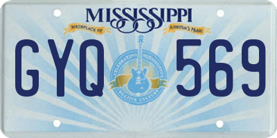 MS license plate GYQ569