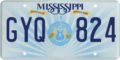 MS license plate GYQ824