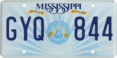 MS license plate GYQ844