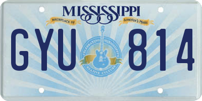 MS license plate GYU814