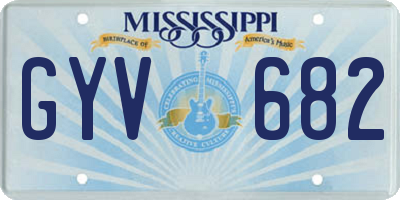 MS license plate GYV682