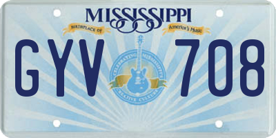 MS license plate GYV708