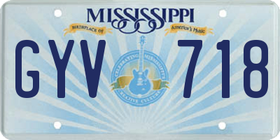 MS license plate GYV718
