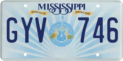 MS license plate GYV746