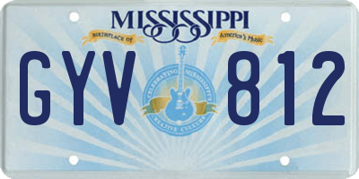 MS license plate GYV812