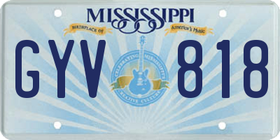 MS license plate GYV818