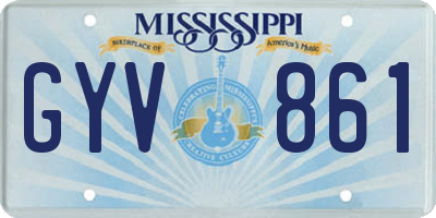 MS license plate GYV861