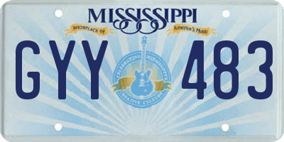 MS license plate GYY483