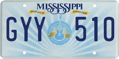 MS license plate GYY510