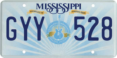 MS license plate GYY528