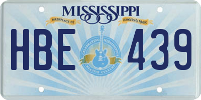MS license plate HBE439