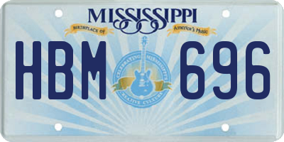 MS license plate HBM696