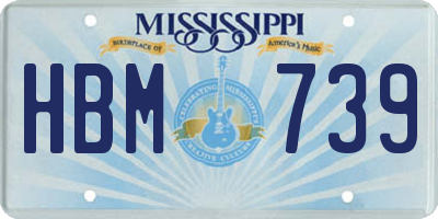 MS license plate HBM739