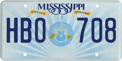 MS license plate HBO708