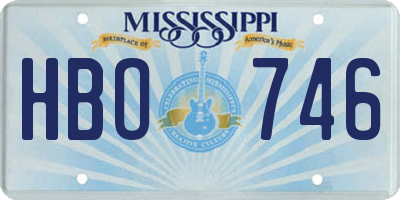 MS license plate HBO746