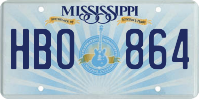 MS license plate HBO864