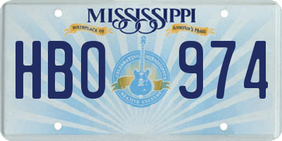 MS license plate HBO974