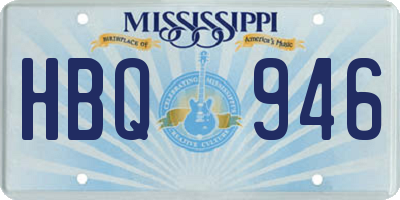 MS license plate HBQ946