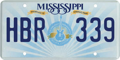 MS license plate HBR339