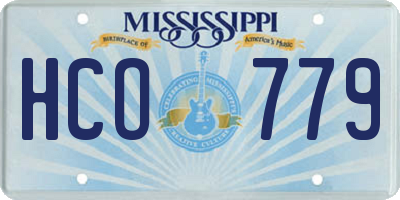 MS license plate HCO779