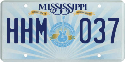 MS license plate HHM037