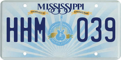 MS license plate HHM039