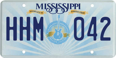 MS license plate HHM042