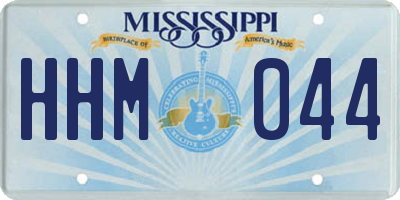 MS license plate HHM044