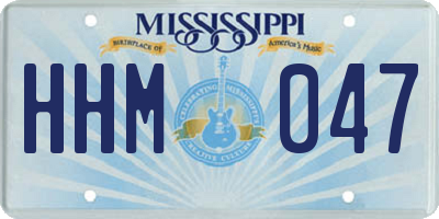 MS license plate HHM047