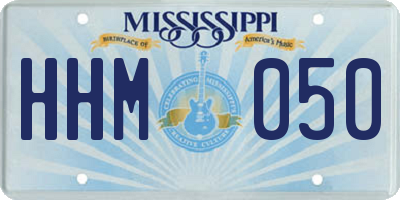 MS license plate HHM050