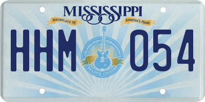 MS license plate HHM054