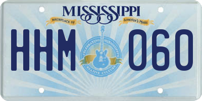 MS license plate HHM060