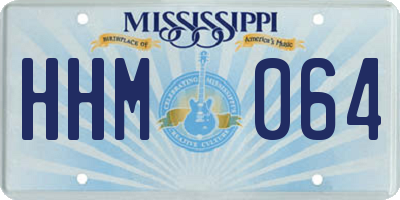 MS license plate HHM064
