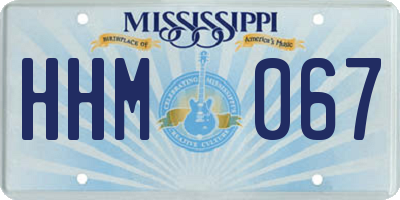 MS license plate HHM067