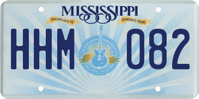 MS license plate HHM082