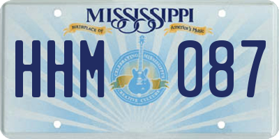 MS license plate HHM087