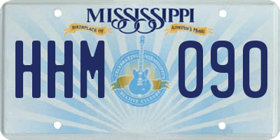 MS license plate HHM090